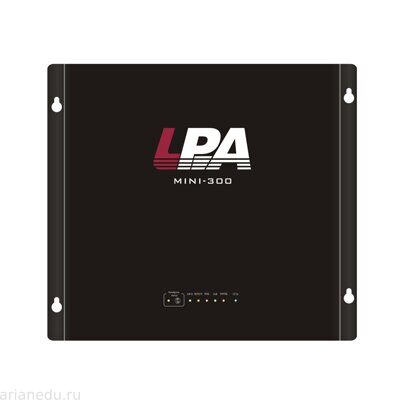 LPA-MINI300 cистема оповещения звуковая, настенная, 300 Вт/100 В, 1 зона, 1 мик., 1 лин. вх., контроль линий, ГОЧС, 17А*ч/2шт